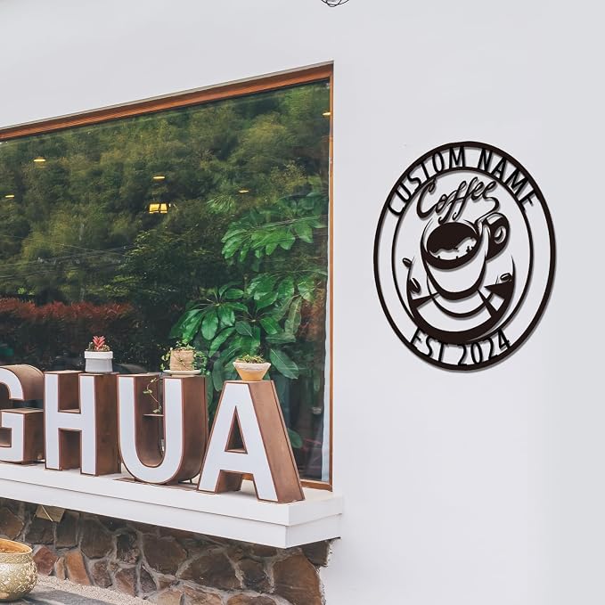 Custom Metal Sign, Coffee Sign Metal, Coffee Bar Sign - Image 3