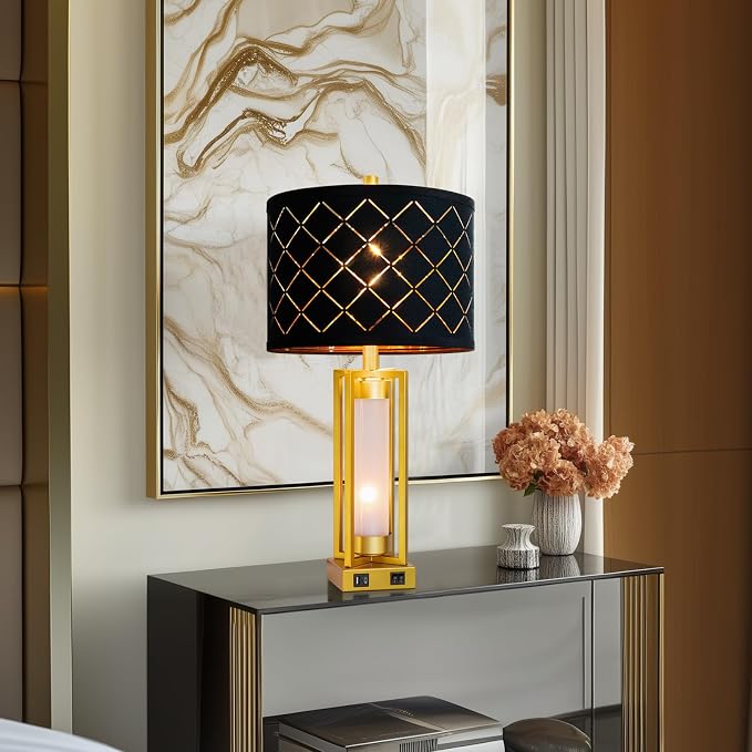 Set of 2 Modern Table Lamps for Living Room Bedroom - Image 4