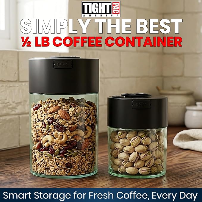 COFFEEVAC Pump It Out Airtight Coffee Container – Vacuum Storage Container - Image 2