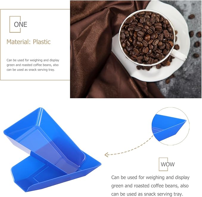 BESPORTBLE Coffee Bean Measuring Tray and Toasted Bean Display Tray 2pcs 200g - Image 3