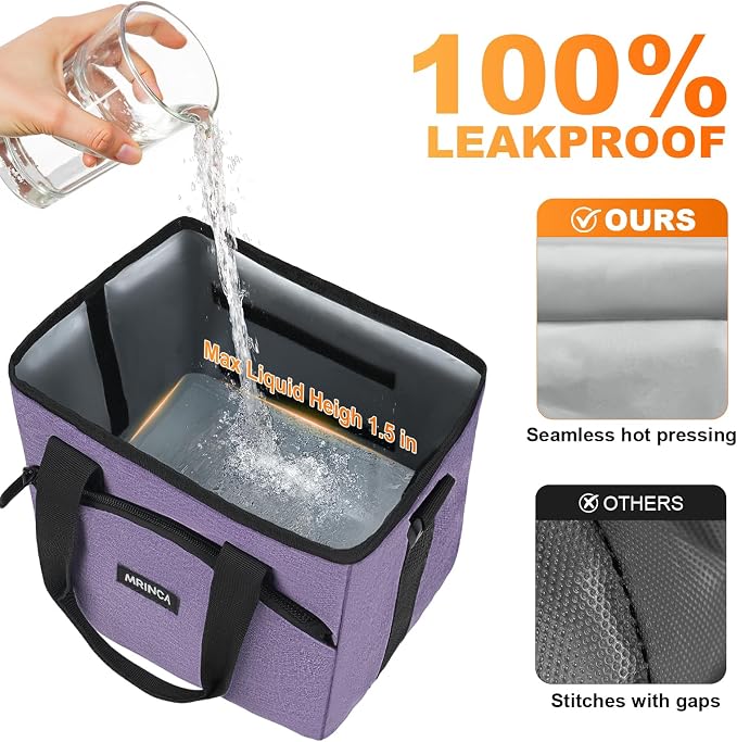 Reusable Drink Carrier with Handle – Insulated, Collapsible 4-Cup Beverage Bag - Image 3
