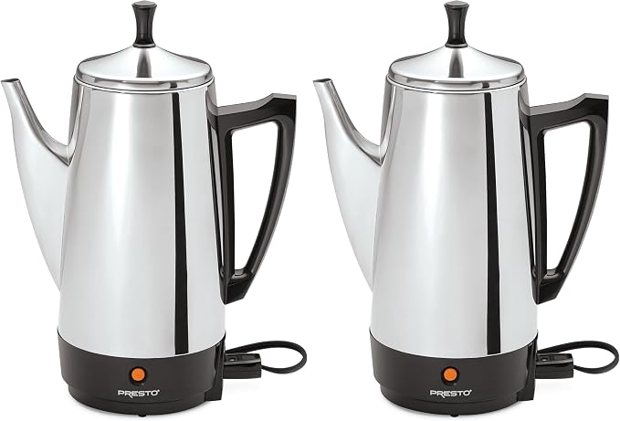 Presto 02811 Stainless Steel Electric Coffee Percolator by PRESTO
