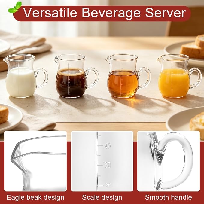 Kichvoe 2 Pcs Acrylic Decanter Set, Unbreakable, 3.14 x 2.75 x 1.96 in | Clear - Image 2