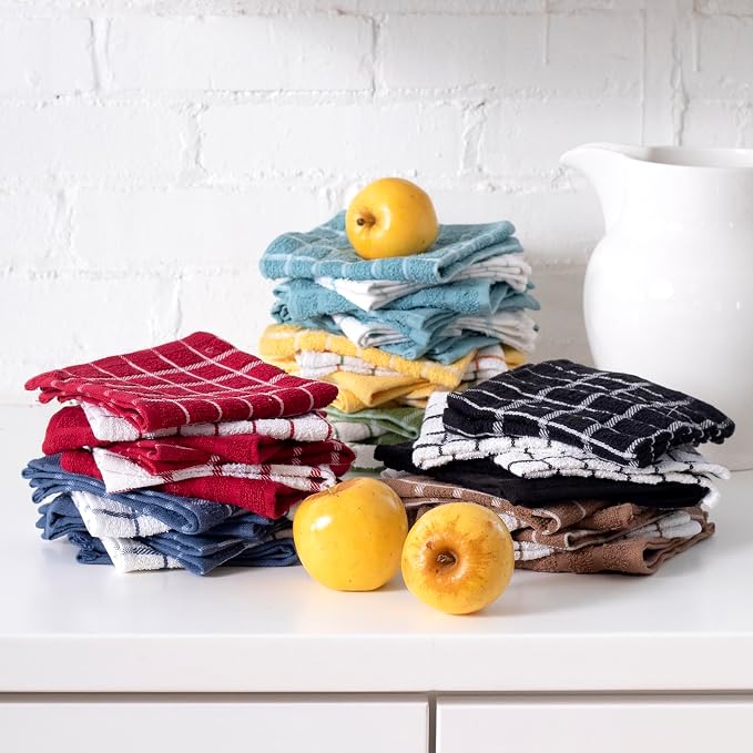 Ritz Terry Check Dish Cloth Set: Highly Absorbent & Super Soft - Image 6