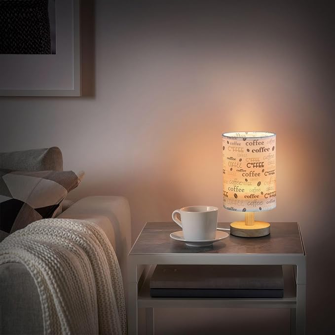 GuoChe Night Light USB Lamps Soft Light Coffee Typography Table Lamp - Image 6