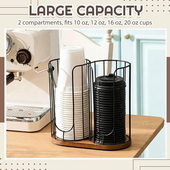 Geelin 18oz Adjustable Coffee Cup Dispenser - Image 3