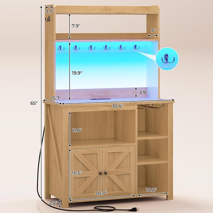 Itaar 35.4 inch Bakers Rack - Image 2
