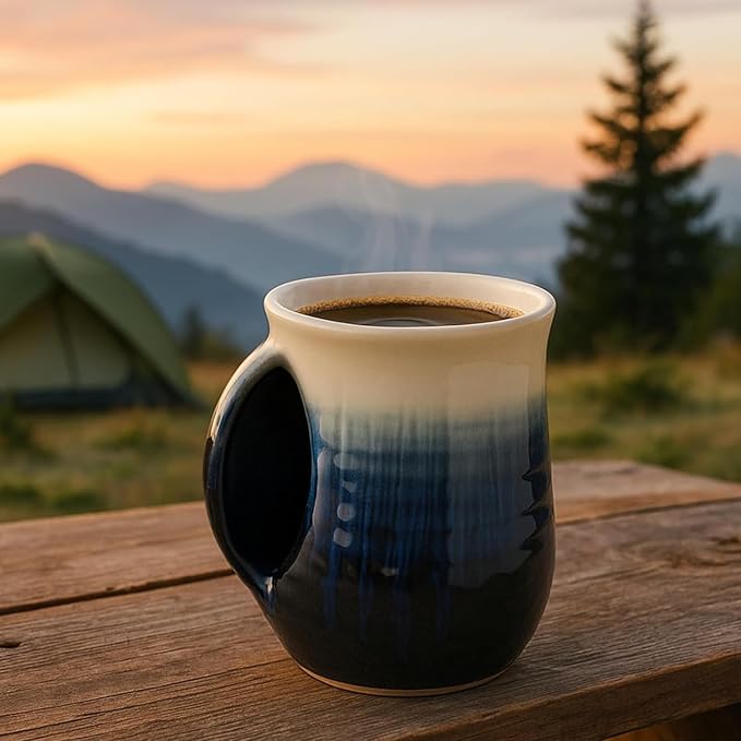 Hand Warmer Mug, Ceramic and Hand Painted - Image 9