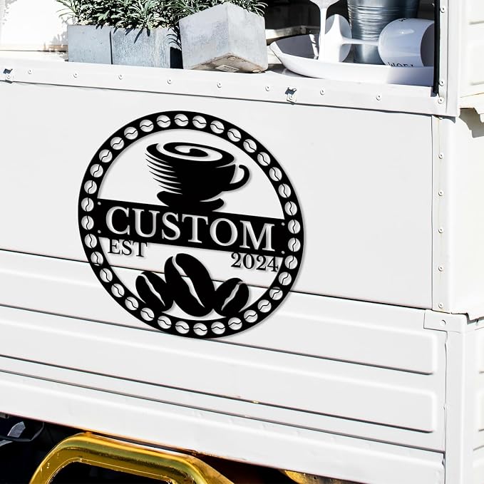 Custom Metal Coffee Bar Signs - Image 5