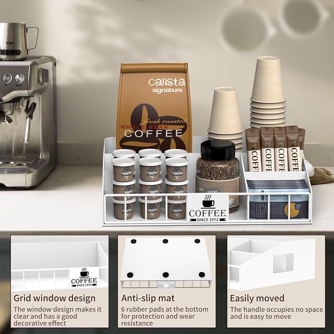 Metal Coffee Station Organizer for Countertop - Image 5