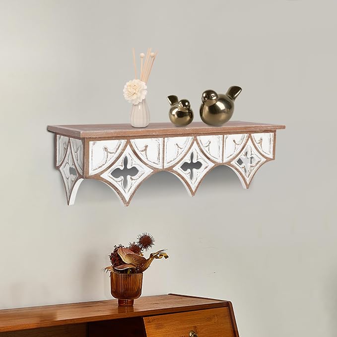 Xuthusman Floating Shelves for Wall, Vintage Wall Shelves - Image 8