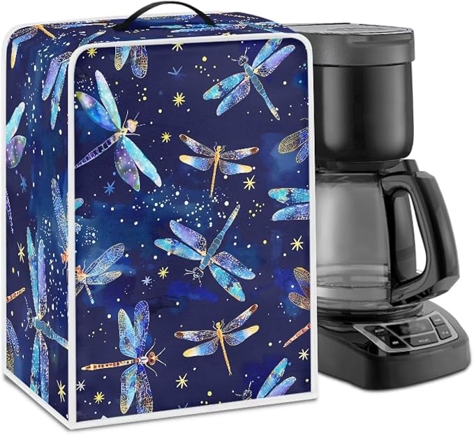 Blue Dragonfly Coffee Maker and Blender Covers by Kathyboom
