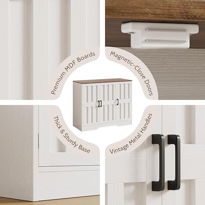 Modern Farmhouse Buffet Cabinet - Image 5