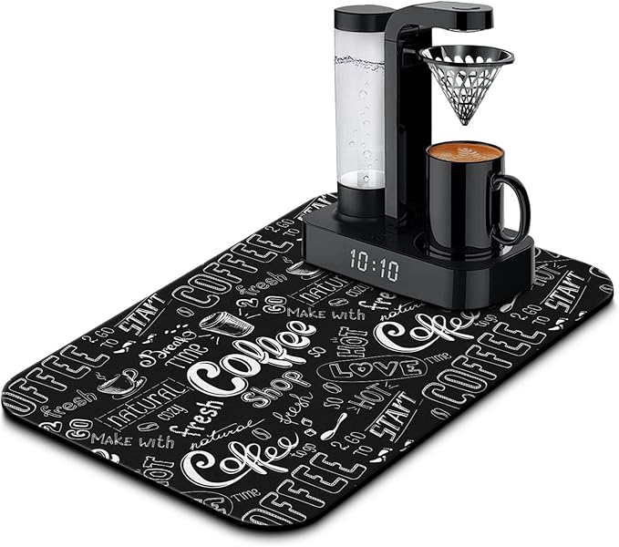 Super Absorbent Anti-Slip Silicone Dish Drying Mats by Kuyig+Home