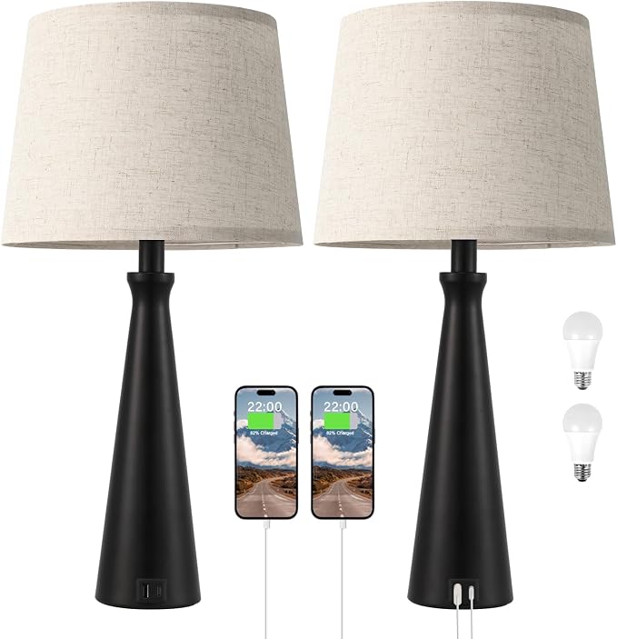 Seealle Modern Table Lamps Set of 2 - Image 9