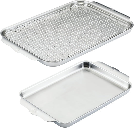 Hestan Provisions OvenBond – 3-Piece Tri-ply Baking Sheet Set – Professional Stainless Steel Bakeware