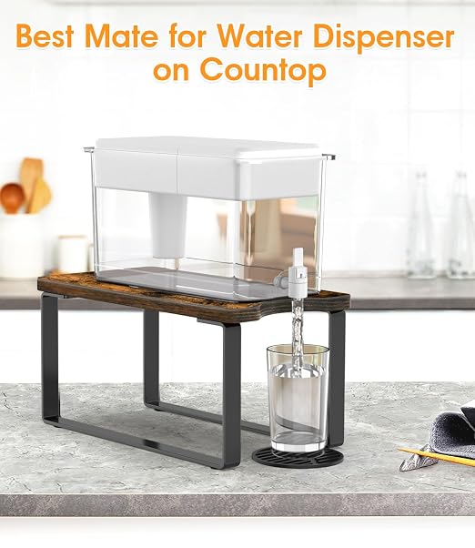 Water Filter Dispenser Stand Wood - Image 4