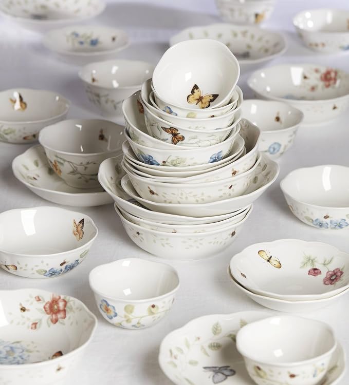 Lenox Butterfly Meadow Soup Bowls Set of 4, Service - Image 6