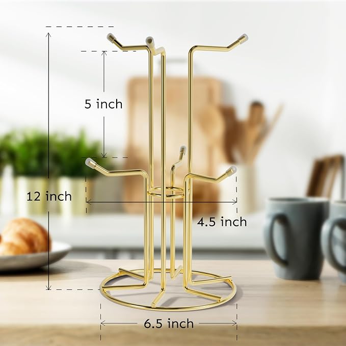HULISEN Mug Holder for Large Cups, Mug Tree for Counter - Image 8