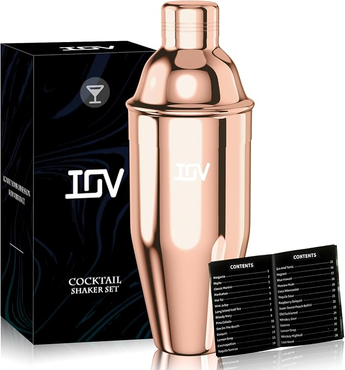 IOV Cocktail Shaker, 24 oz Martini Shaker, Drink Mixer by IOV