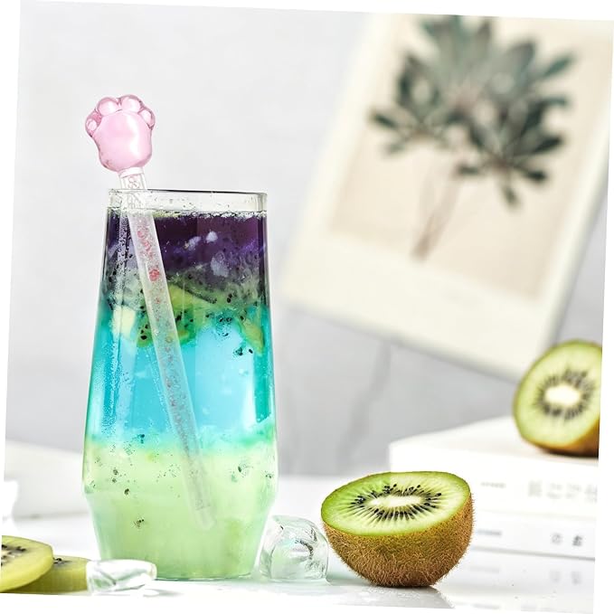 Round Shiny Glass Stirrer Creative Design Swizzle Stick - Image 5