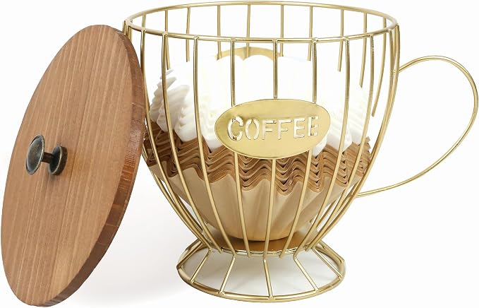 Large Capacity Coffee Filter Storage Basket by PUNNIO
