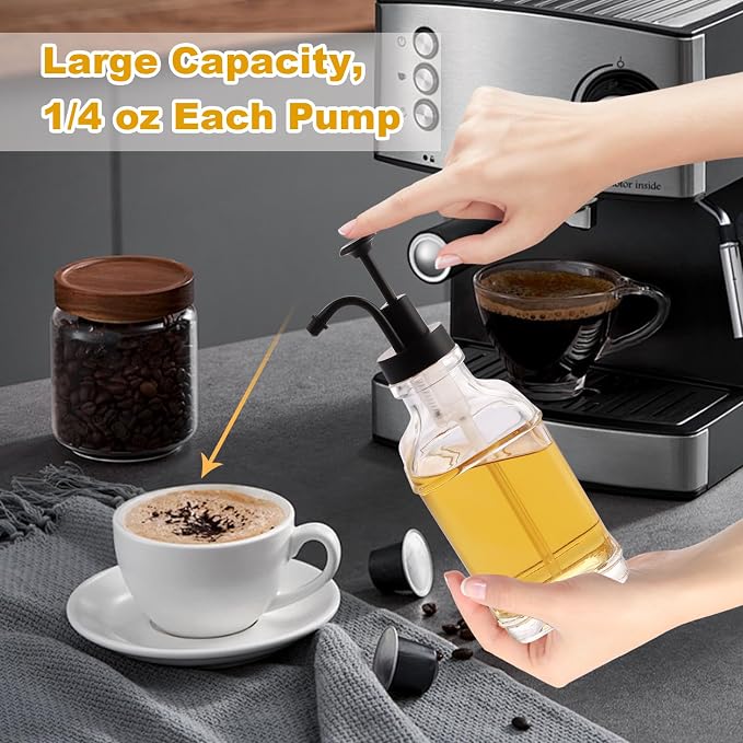 CYEAH 4 Pack Coffee Syrup Dispenser - Image 7