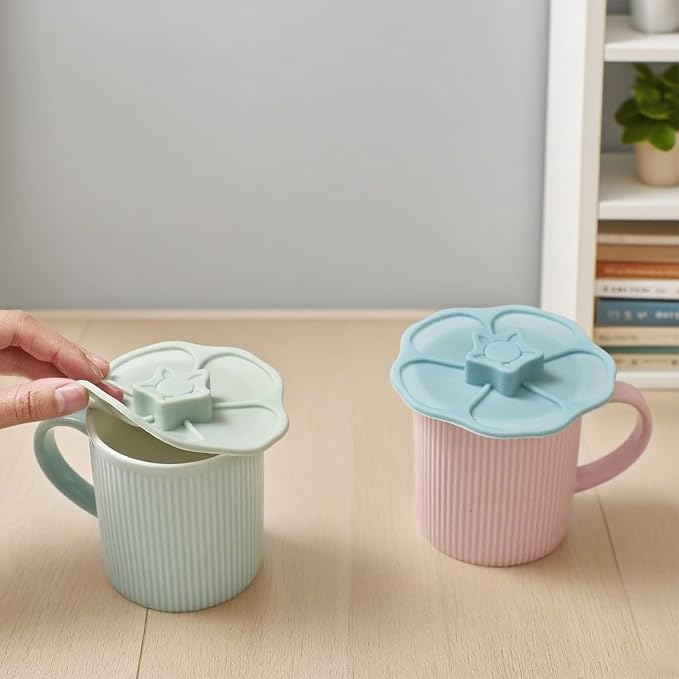 flower Silicone Cup Covers, Flexible Mug Covers, Tea Pots, Hot Cup Lids - Image 6