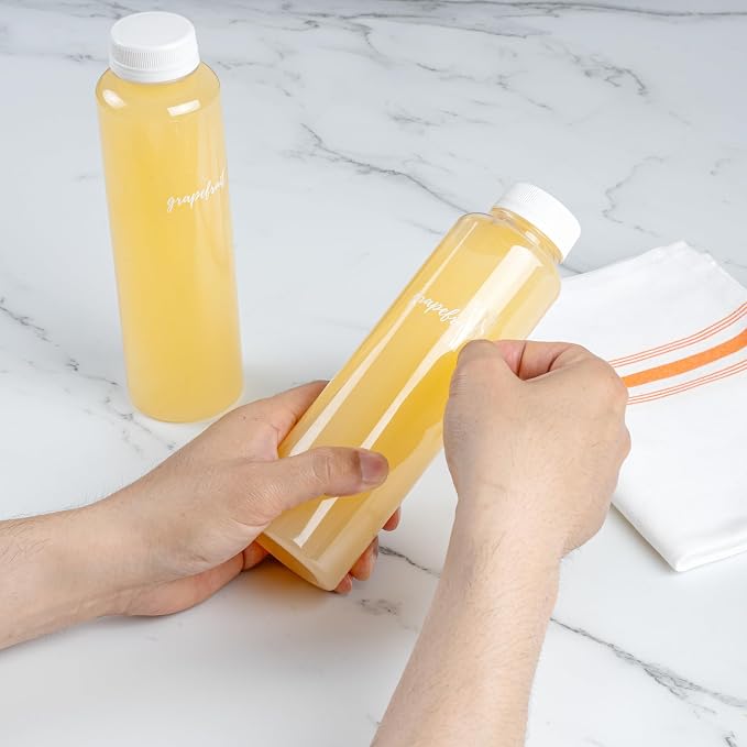 Restaurantware Label Tek 1.9 x 1 Inch Grapefruit Juice Bottle Labels 100 - Image 5
