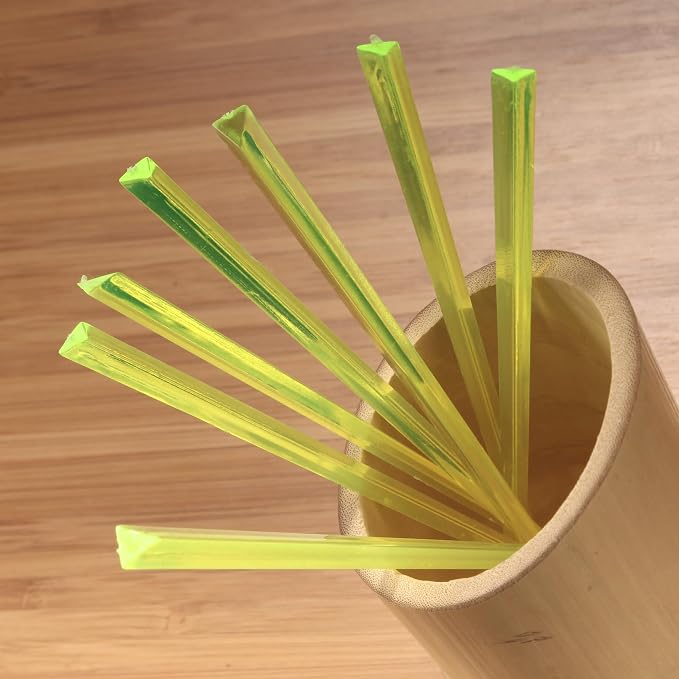 BambooMN - Triangular Appetizer Food and Drink Prism Picks - 4.5" - Lime Green - Image 4