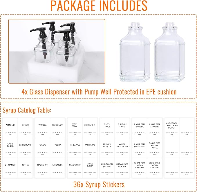 16oz Coffee Syrup Dispenser - Image 5