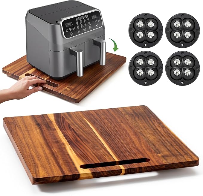 Junkin Acacia Wood Appliance Slider by Junkin