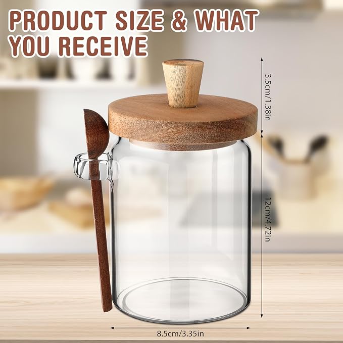 Remerry Set of 6 Glass Jar - Image 2