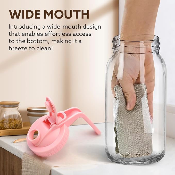 Mihlapi Breast Milk Pitcher, 32 OZ Mason Jar Pitcher - Image 3
