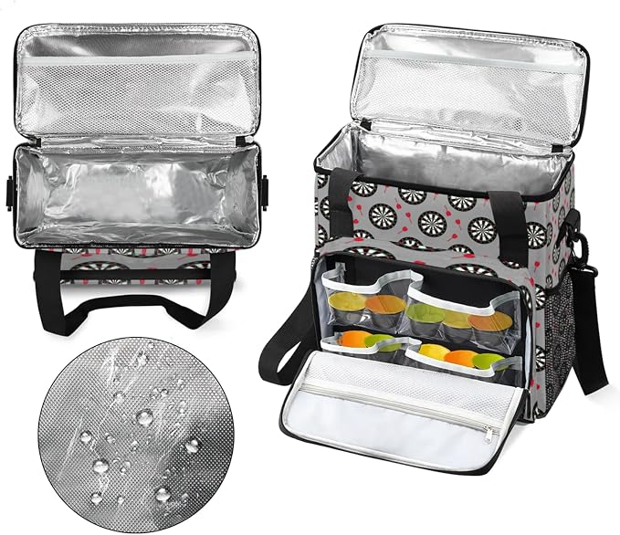 Dart Board Coffee Maker Travel Bag, Dart Board Large Carrying Storage Case - Image 3