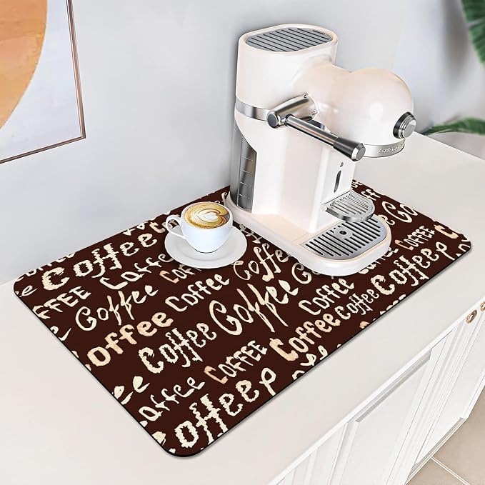 Coffee Mat: Kitchen Mat Dish Drying Mat - Image 2