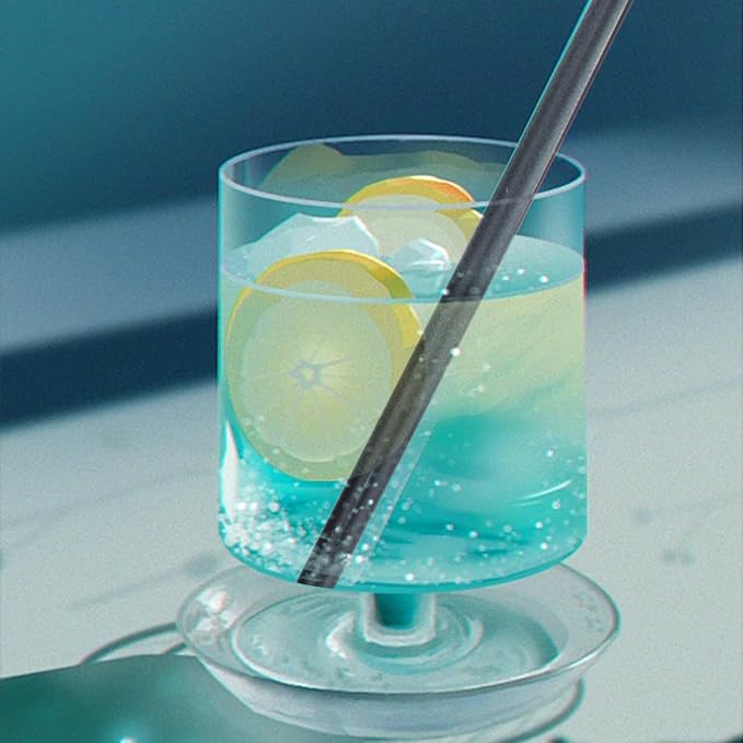 100PCS 5.12 Inch Black Disposable Plastic Drinking Straws, Straight Cocktail - Image 5