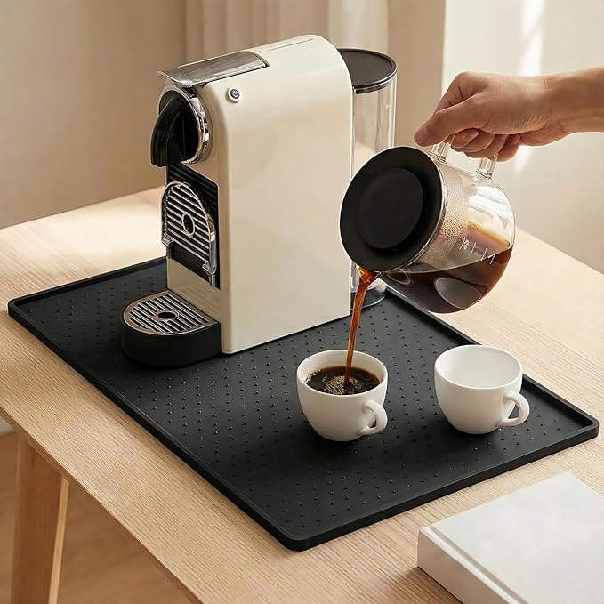 Coffee Mat Non-Slip Waterproof Silicone Bar Mat by Unknown