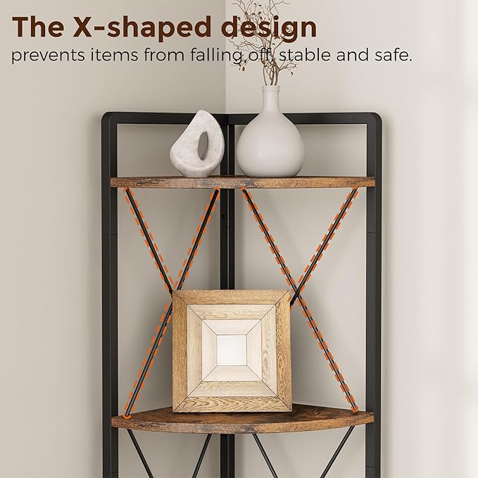 6 Tier Corner Shelf Stand, Metal Corner Shelf, Plant Stand Display Shelf - Image 5