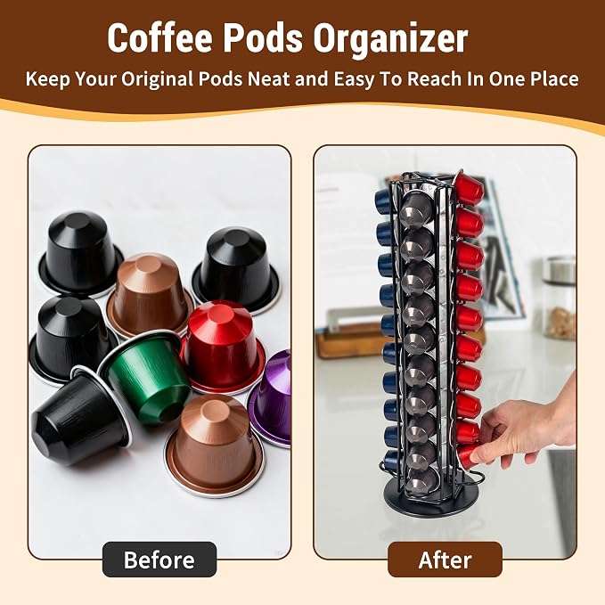 Black 40 Pods Coffee Pod Holder - Image 6