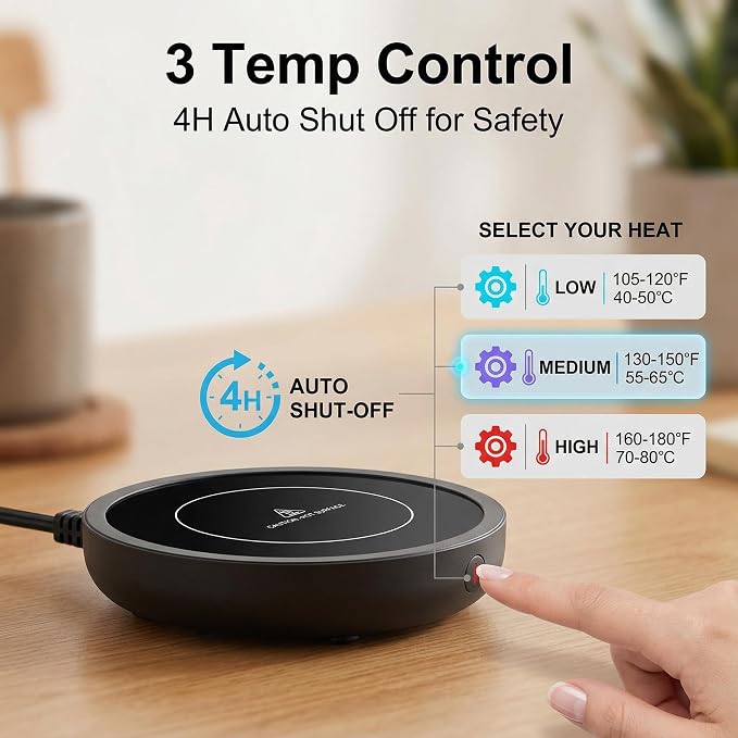 Coffee Mug Warmer, Fastest Heating Temperature, KRGMNHR Coffee Cup Warmer - Image 4