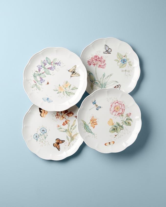 Lenox Dinnerware Set, Butterfly Meadow 4-Piece Dinner Plate Set, Service - Image 3