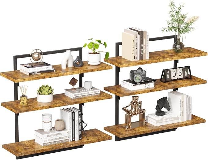 Floating Shelves for Wall, 24 inch Kitchen Shelves Wall Mounted, 3 Tier Coffee - Image 6