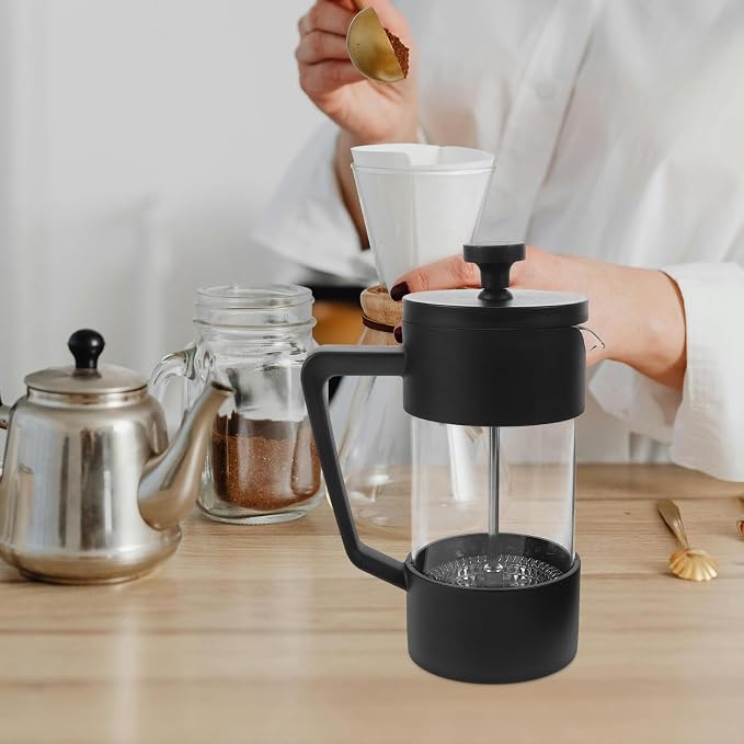 Manual Coffee Brewer 350ml Borosilicate Glass Cold Brew Coffee Press - Image 4