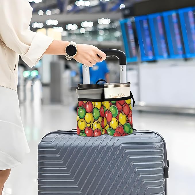 Luggage Cup Holder for Suitcases Free Hands Suitcase Cup Holder Travel Luggage - Image 6