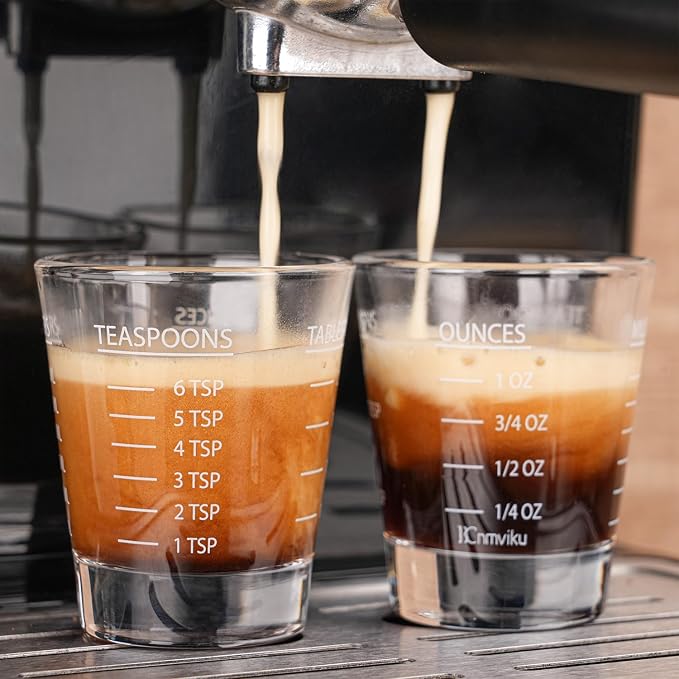 Shot Glasses Measuring cup Espresso Shot Glass Liquid Heavy Wine 2 Pack - Image 2