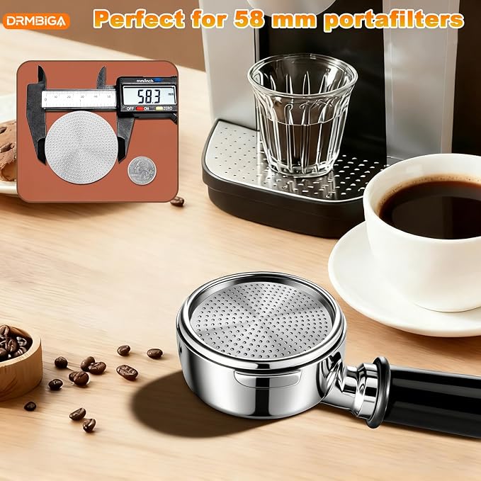 58.3mm Espresso Puck Screen 2 Pack – Professional Premium 3rd Gen Dual-Layer - Image 8