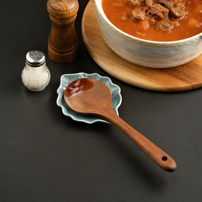 Ceramic Leaf Spoon Rest, Spoon Holder - Image 7