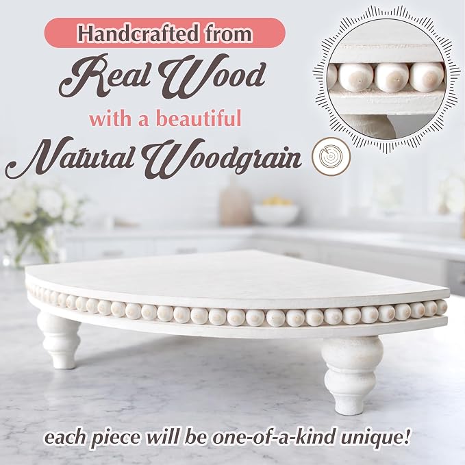 Corner Pedestal Stand Rustic Decor Riser - Image 2