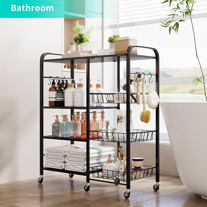 HapiRm Rolling Kitchen Microwave Cart - Image 6
